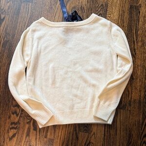 Subdued Elegant Cream Sweater with tie back